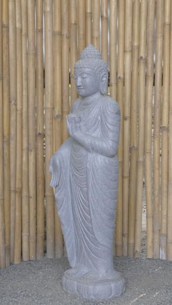 Product image 3 of the product “Standing Buddha with Lotus Flower, ca. 120 cm H ”